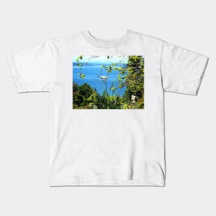 Vashon Ferry on Puget Sound Kids T-Shirt